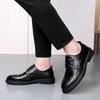 Fashion Leather Men Breathable Business Shoes Fashion Man Oxford Shoes Lace-Up Outdoor Male Driving Shoes Classic Men Shoes for Wedding