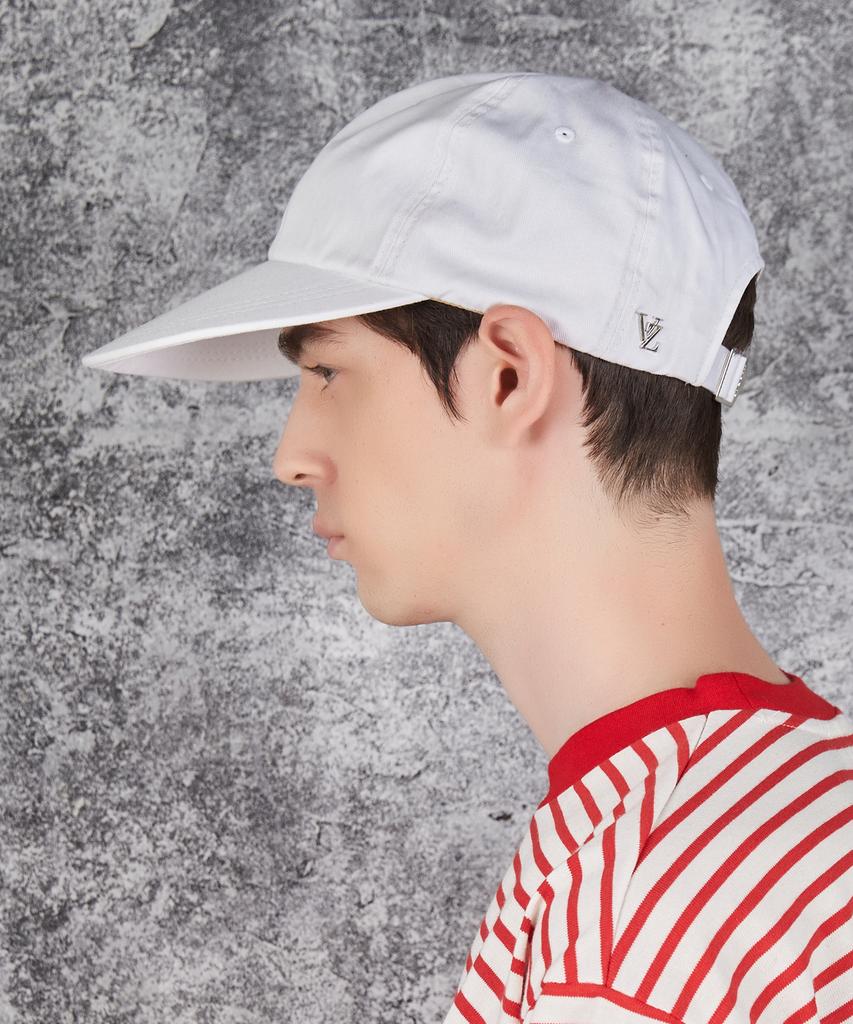Bajal Ordinary Oversized Cotton Ball Cap White