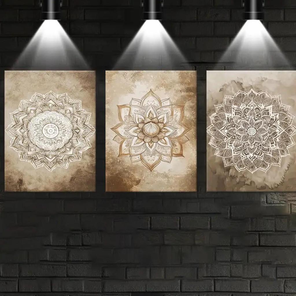 Bohemian Mandala Art: Southeast Asian Decorative Wall Painting for Hotel, Restaurant, Bathroom, Living Room, Bedroom