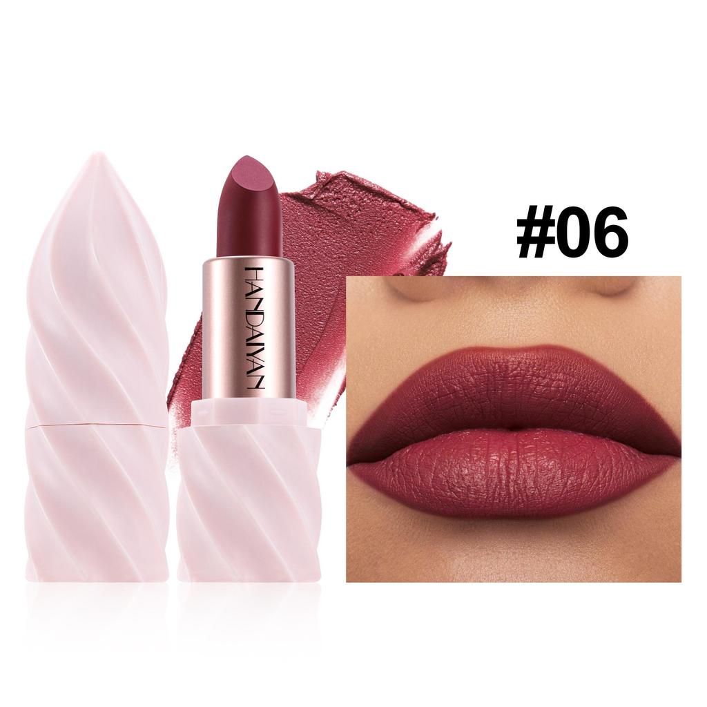 6 Colors Bold & Intense Glitter Shiny Metallic Lipstick Pearlescent Lip Tint,Long Lasting Lip Senior Matte Lip Makeup Gifts