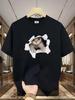 Unisexs Summer 100 Cotton 3D Cat Graphic Printed Fashion Sports and Leisure Loose Round Neck Short Sleeve Tshirt Top