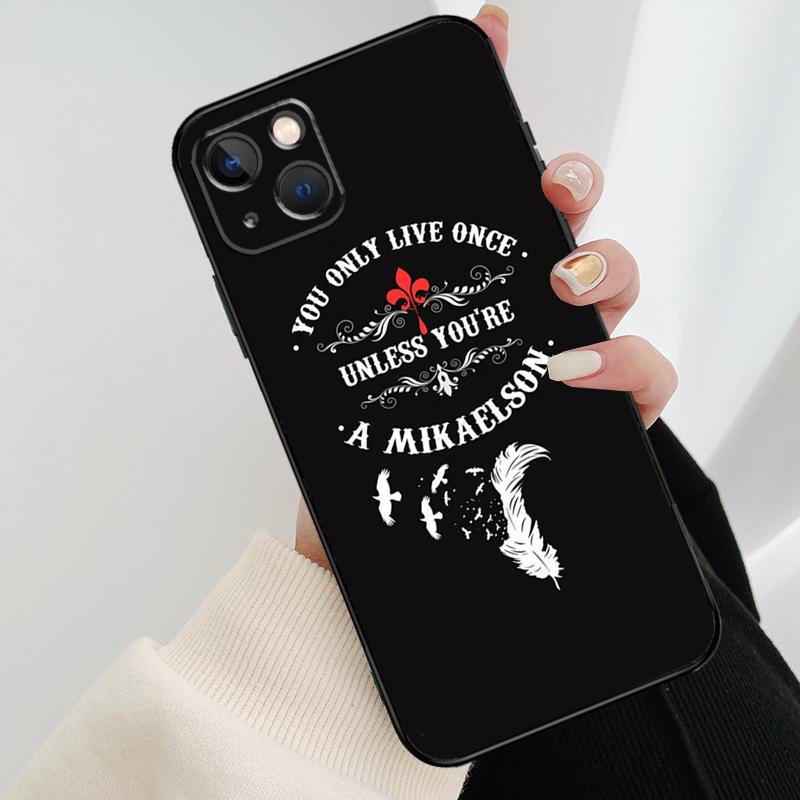 The Vampire Diaries Mikaelson Phone Case For iPhone 17 Pro Max 16 15 14 11 12 13 Pro Max Mini 15 16 Plus 16e 17 Air Cover