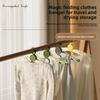 Portable Folding Clothes Hanger with Clips Multi-Purpose Plastic Hanger for Travel Home