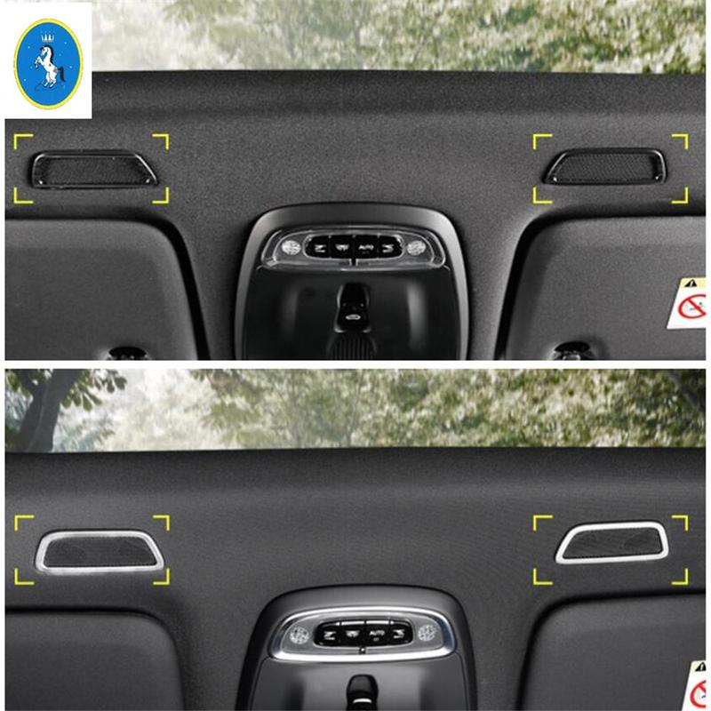 For VOLVO XC40 XC60 2018 - 2025 Stainless Auto Front Roof Stereo Speaker Loudspeaker Sound Frame Cover Trim Interior Accessories