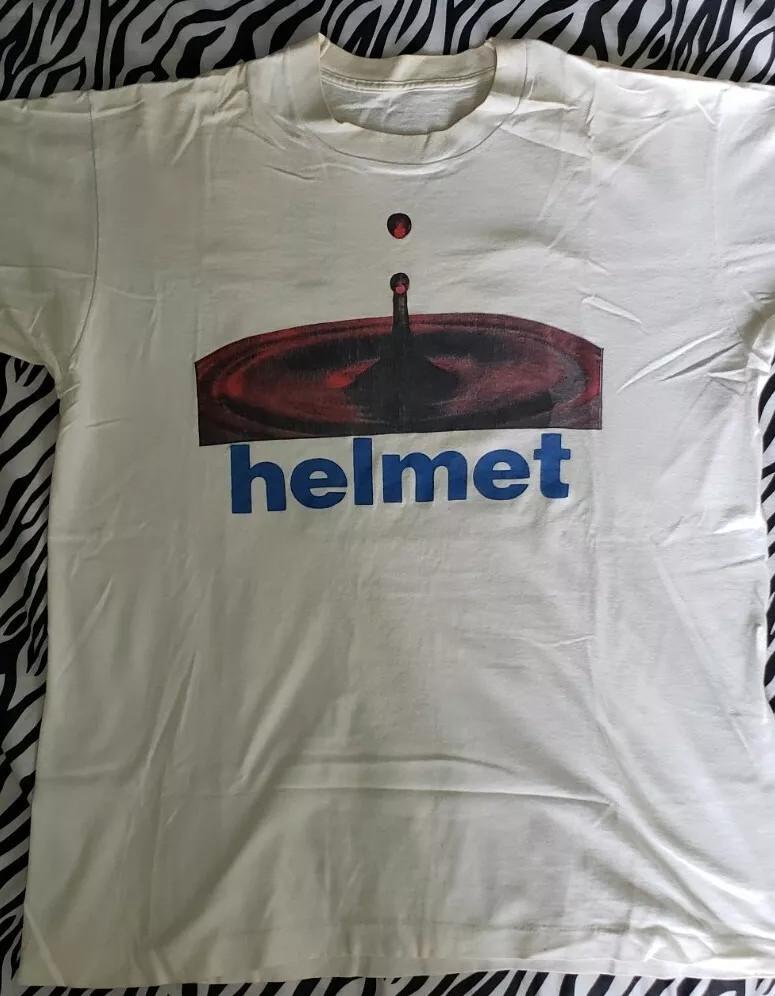 Vtg HELMET Band Meantime Tour Cotton White For Men All Size Shirt SE009 Unisex T-Shirt S