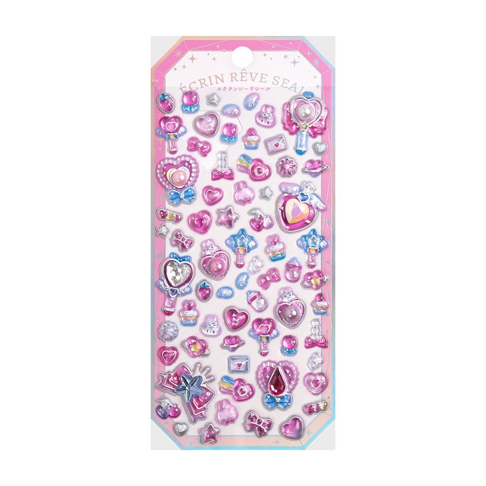 Popular 3D Animal Cartoon Crystal Stickers for Kids' Phone Cases