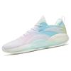 Anta Cement Bubble 3 Anti-Slip Wear-Resistant Low-Top Basketball Shoes Men's White Pink Blue Sneakers 112321604-4