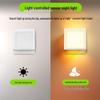Warm White LED Night Light with Light Sensor - Auto-Off Day & Auto-On Night, European Plug