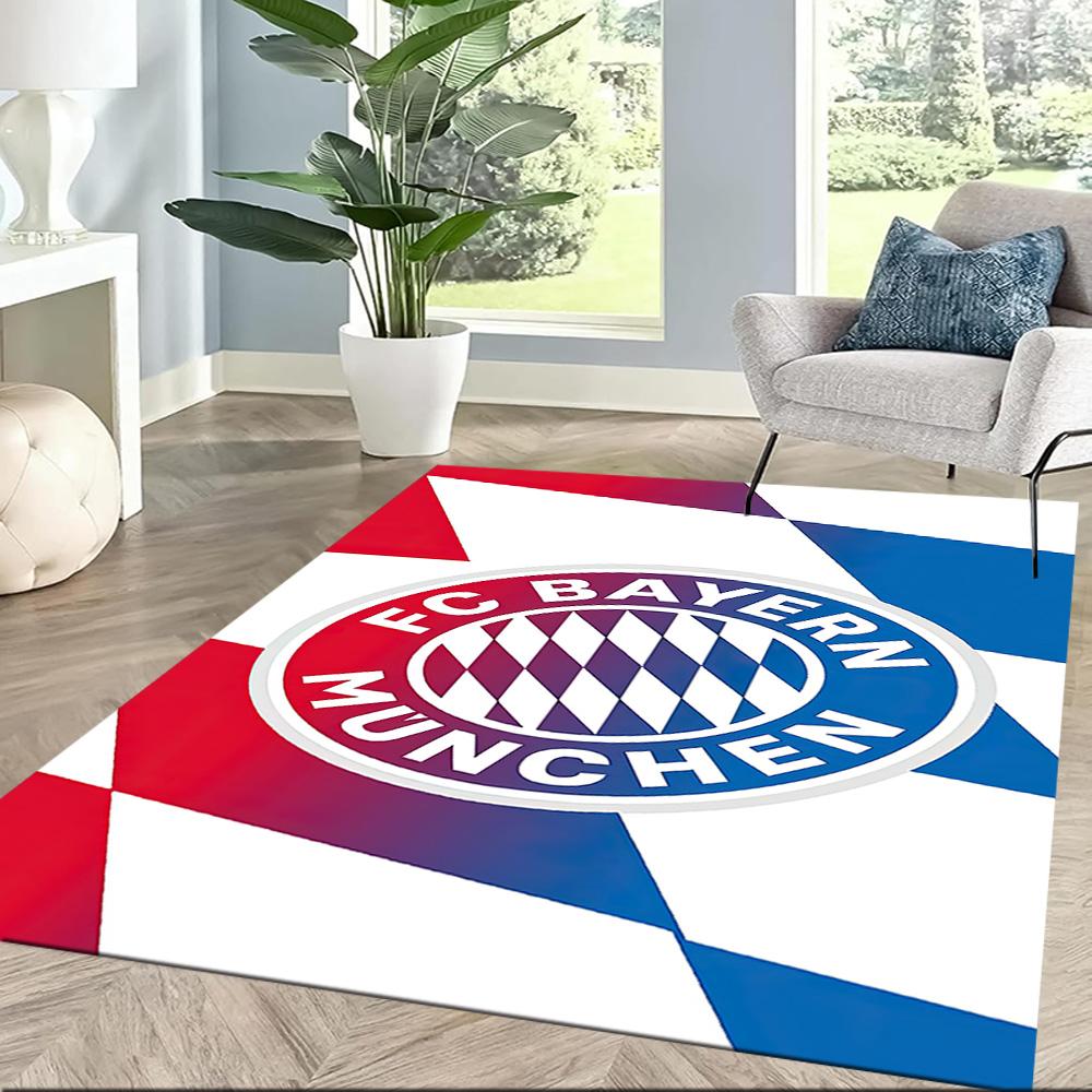 Bayern Munich Abstract Art Square Rugs Are a Great Choice for Living Rooms, Bedrooms, Home Décor, and As Gifts