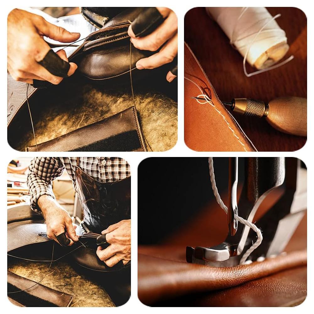 260 m gewachstes Nylon-Nähgarn für Leder, praktischer langer Nähfaden, für Lederhandwerk, Buchbinden, Schuhreparatur