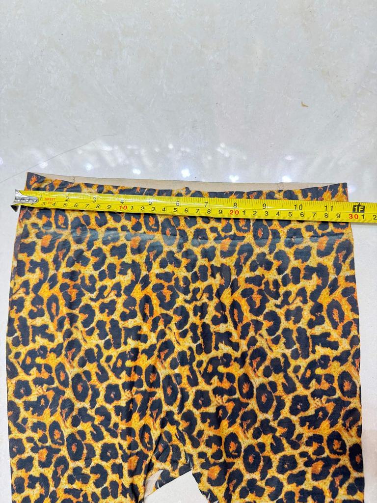 Plus Size Tights Women's Leopard Print Printed Oversize Pantyhose Sexy High Stretch Pantyhose Printed Thin Pants