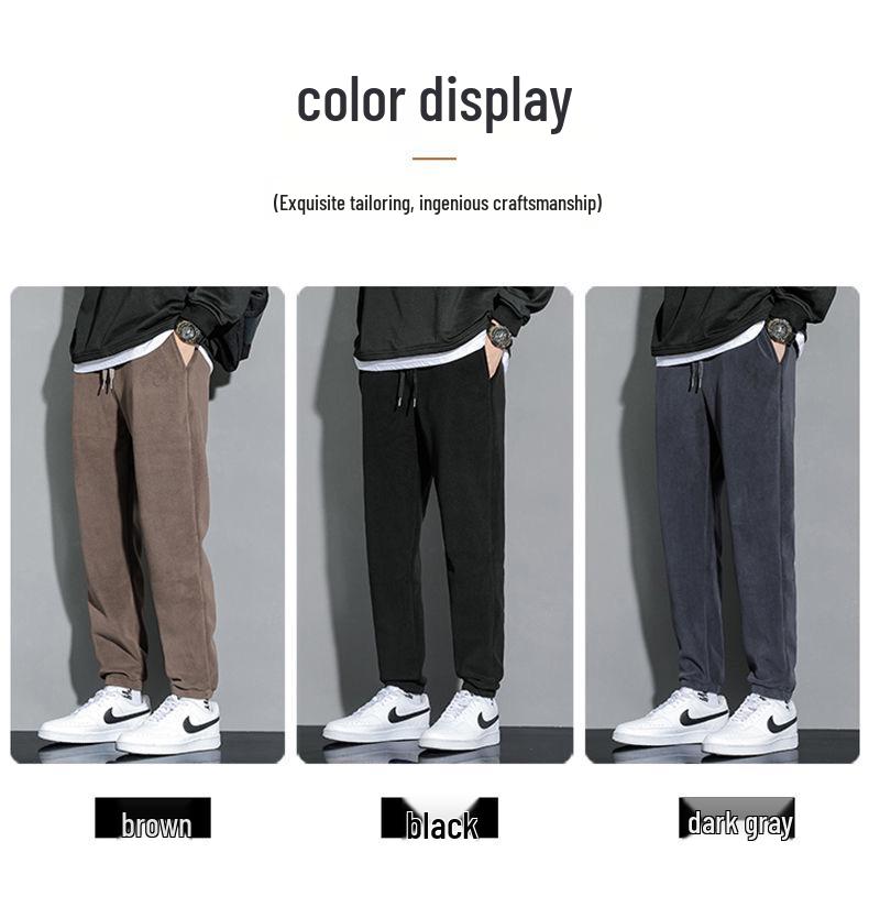 Men's Heavyweight Fleece-Lined Pants - Winter Casual Sports Sweatpants