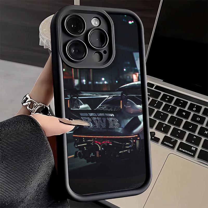 Phone Case for iPhone 17 Air 16E 15 16 Pro Max Sports Car RWB Cool Cover 14 Plus 13 12 Mini Soft Shell Silicone Fundas