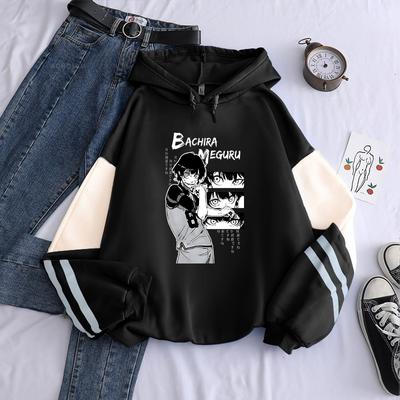 Manga BLUE LOCK Bachira Meguru Hoodies Creative  Men Women Patchwork Hooded Tops Harajuku Fashion Korean Style Sweatshirts