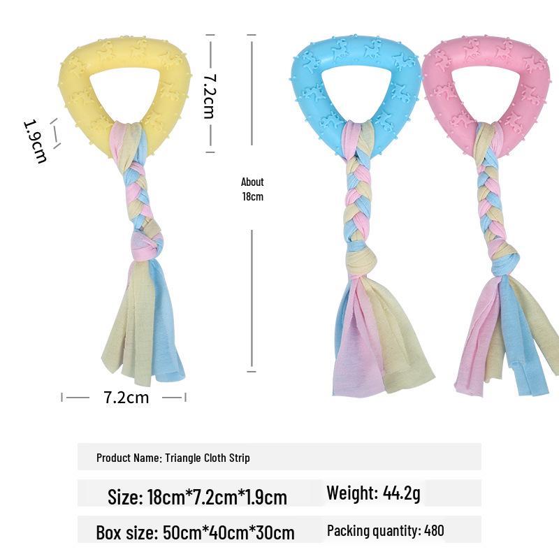 Durable Cotton Rope Knot Dog Toy - Bite-Resistant, Indestructible Molar Ball for Puppies