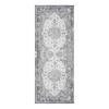 Tapis d'entrée vintage 80x200 cm en polyester noir et blanc - FAGUO