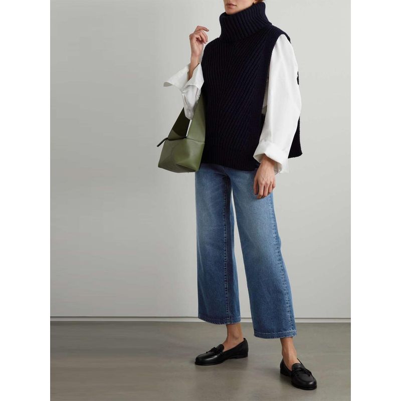 

2 Pieces 90% off Export USA Large Wide Leg Cropped Washed Blue Big Straight-Leg Loose High Waist High Elastic Wide Leg Denim C product CA front pocket Loose pants 10