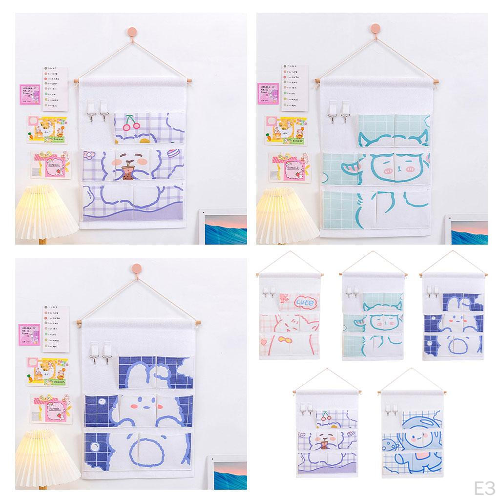 Fabric Wall Door Cloth Hanging Storage Bag Case Organizer