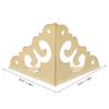 6Pcs Brass Triangle Corner Protectors for Furniture Wood Box Vintage Metal Edge Guards Decorative Corner Protectors Cabinet