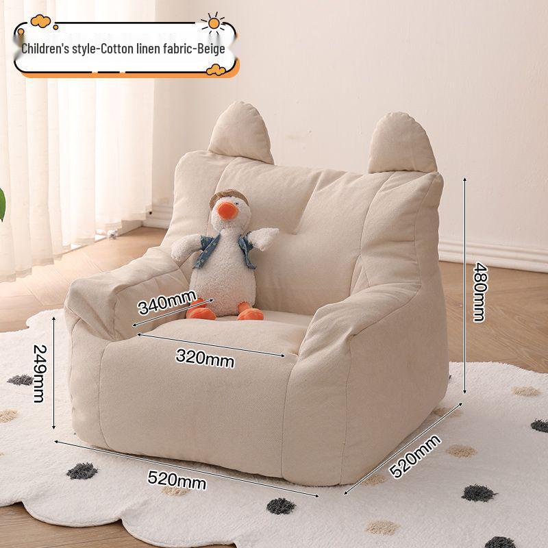 

Kids Cozy Striped Beanbag Sofa: Lightweight & Comfy Seat for Reading and Relaxing Formaldehyde-free - Safe for Children