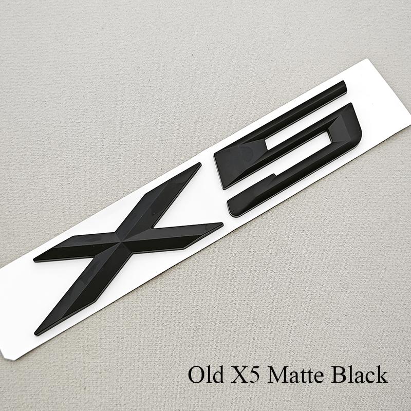 3D ABS Chrome Black Car Letter Rear Trunk Logo X3 X5 Stickr Badge Decal For BMW X3 X5 F25 E83 XDRIVE 20d 20i 30d 30i Accessories