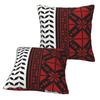 Arabic Folk Kufiya Hatta Traditional Keffiyeh Pattern 2 Pcs Square Pillowcase Pillow Cover Cushion Throw Pillow For Home Sofa