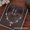 Fashion Accessory Chain Set - Alloy Necklace And Earrings Set - Wedding Jewelry Set For Brides
