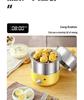 304 Stainless Steel Double-Layer Egg Steamer with Timer & Auto-Off - Household Breakfast Machine