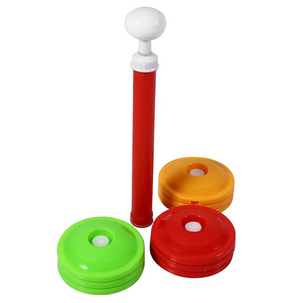 10pcs Vacuum Sealer Jar Lids With Vacuum Pump,Reusable Pickle Jar Sealing Covers,Food Storage Accessories For Home Jar Can