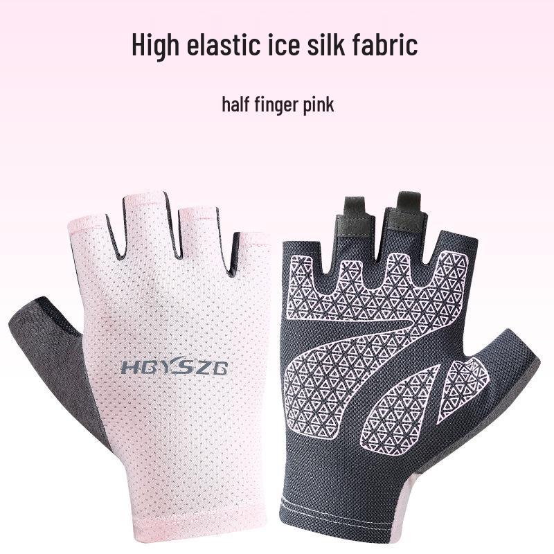 Unisex Half-Finger Anti-Abrasion Cycling, Fishing, and Fitness Gloves for Outdoor Sports