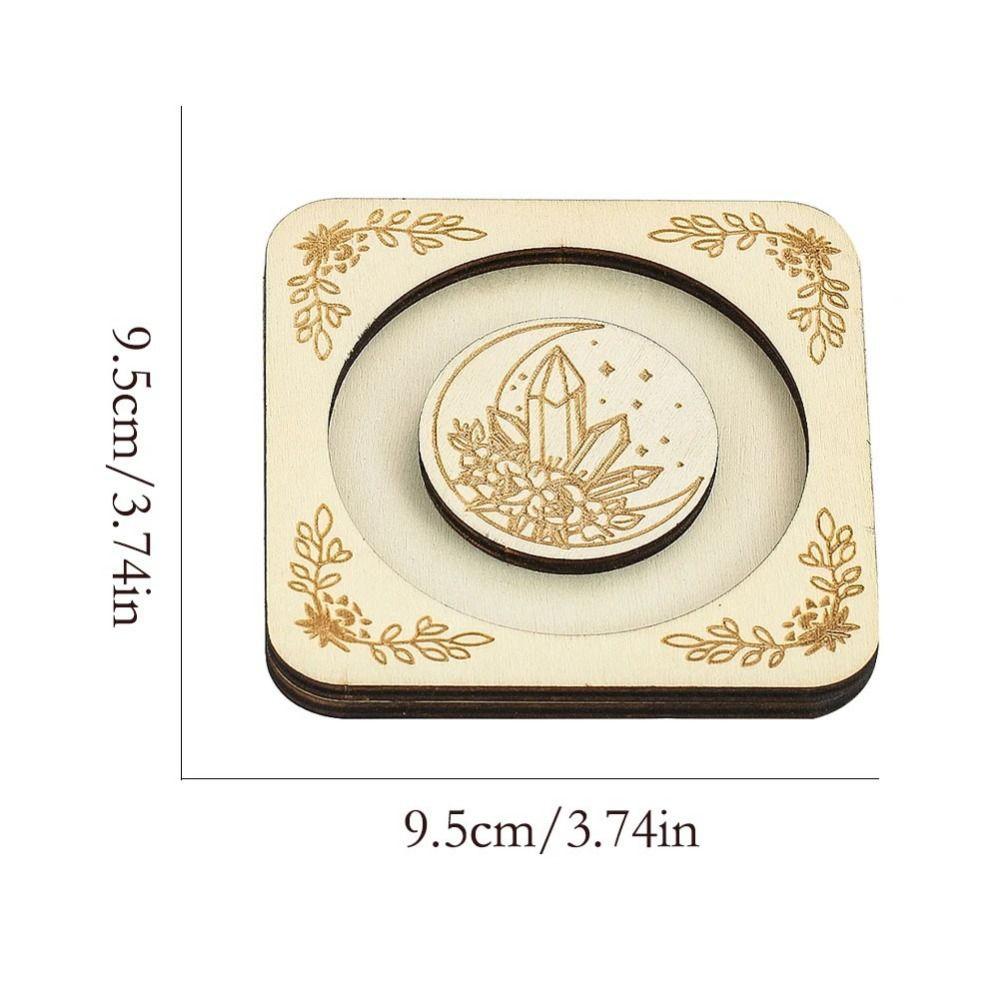 Wooden DIY Jewelry Display Base Reusable Wooden Bracelet Tray Crystal Stone Base  Gift