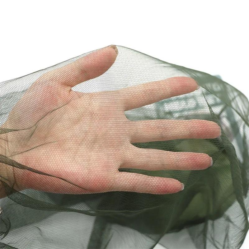 Mosquito-Proof Veil Breathable Fabric Outdoor Mosquito Net Clear View Easy Wear Fishing Camping Garden Insect Shield Net