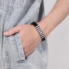 KALEN Stainless Steel Cowhide Leather Bracelets for Men Black Braid Chain Bracelet Men's Magnetic Genuine Gift 3 Color Jewelry