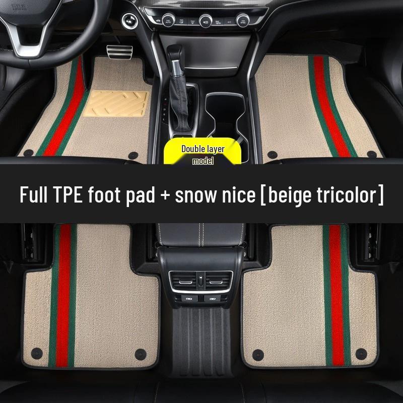TPE floor mats fit Tesla vehicles, providing coverage for TPE interior trim and car accessories.