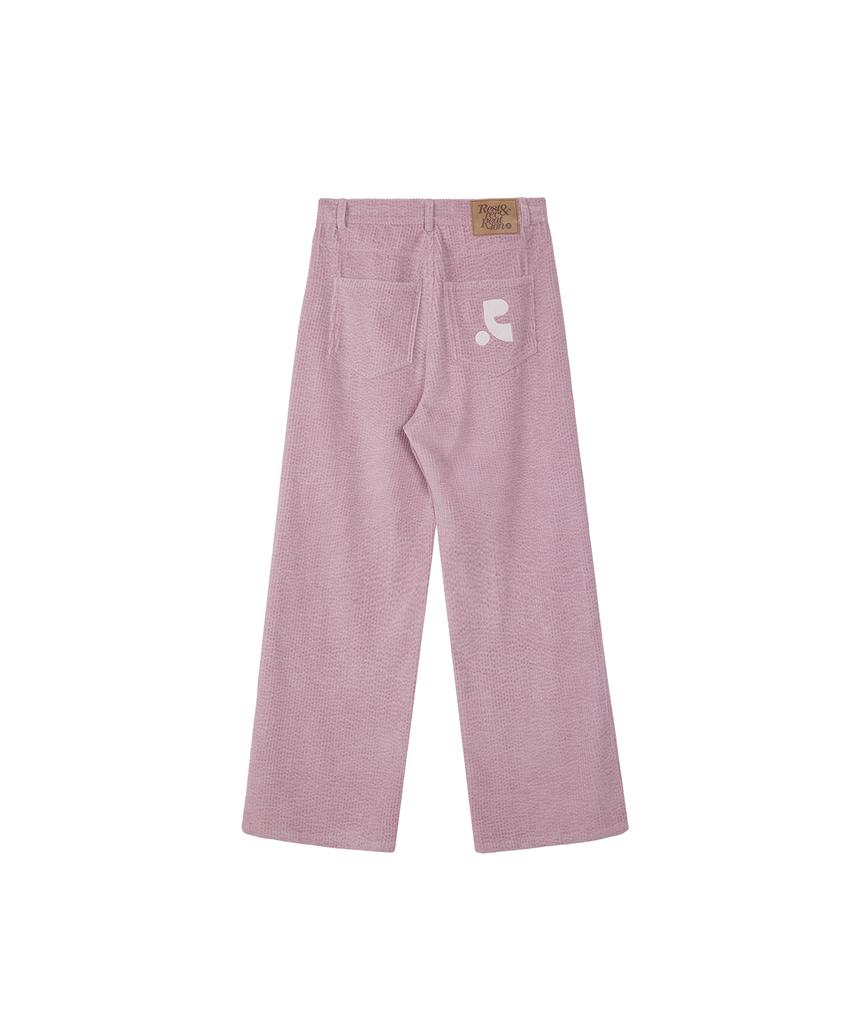 Rest And Recreation Logo Corduroy Pants - Pink