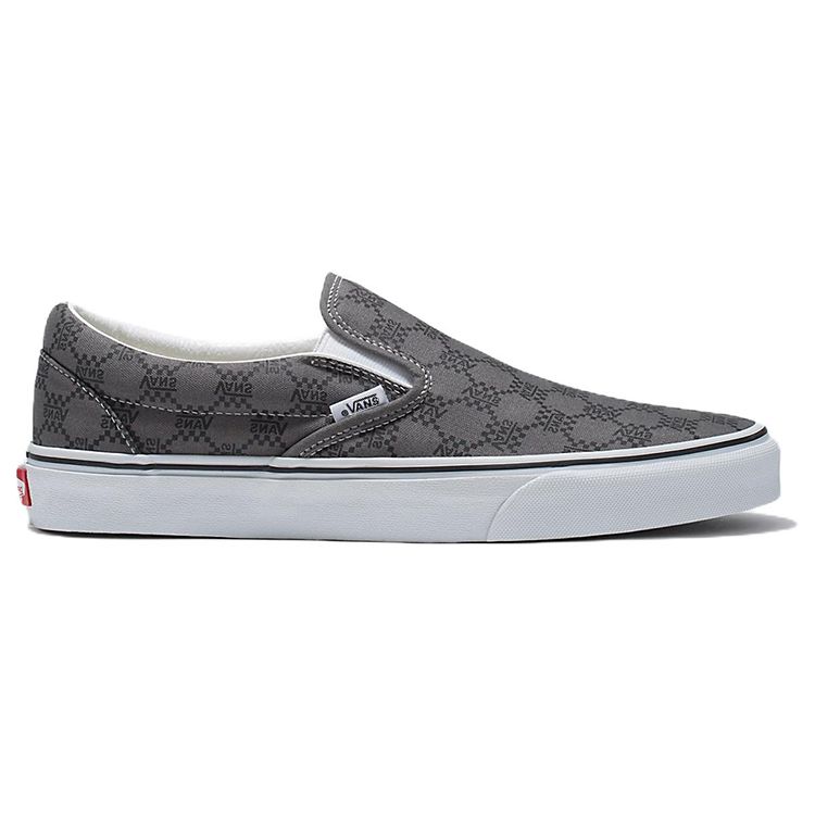 Vans Klasické nazouvací monogramové unisex tenisky Pewter šedé monogramové-cínové VN0A7Q5DPWT