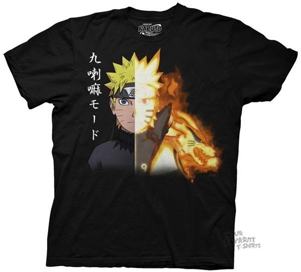 Naruto Shippuden Biju Mode Licensed Adult T-shirt S