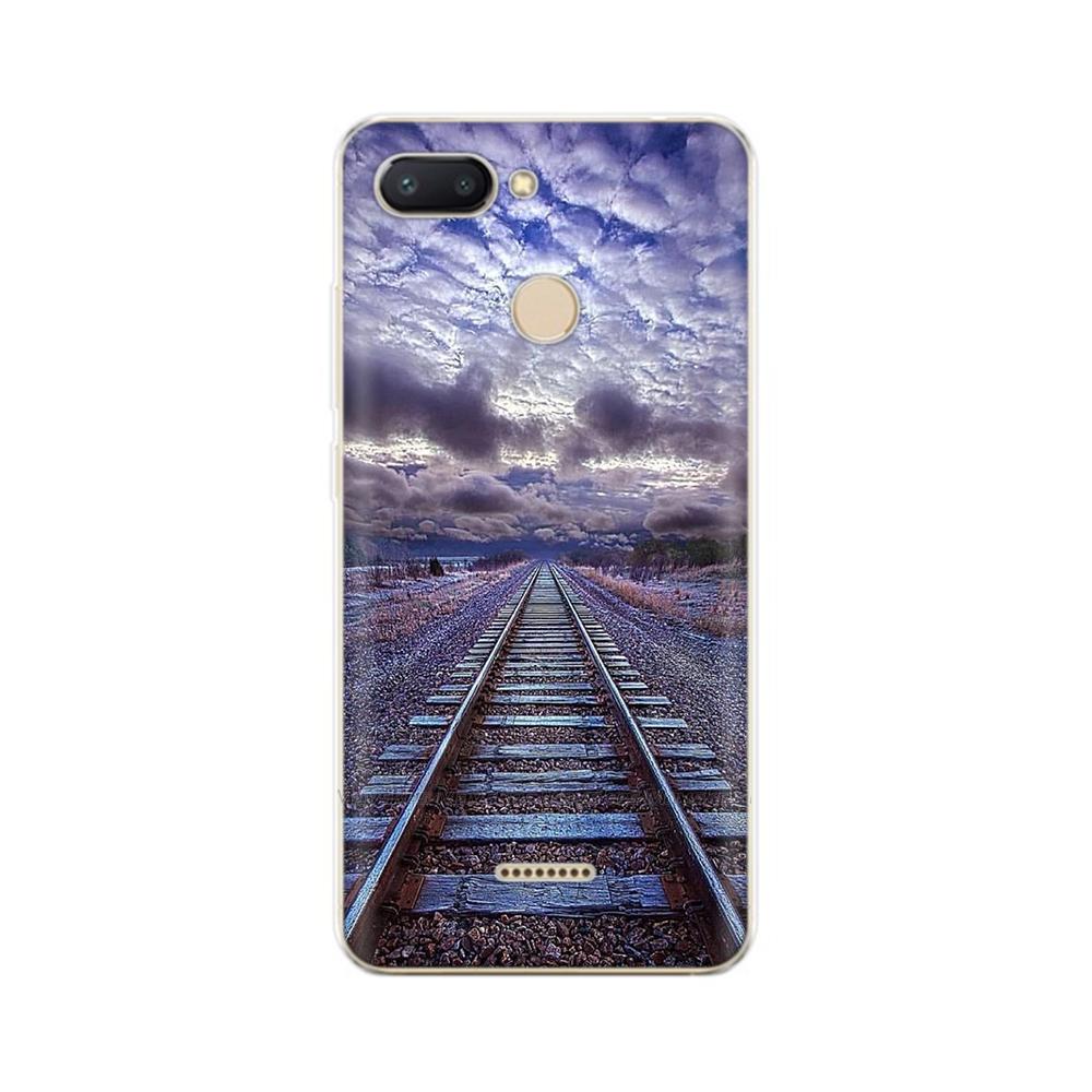 For Redmi 6 Phone Cover Transparent Silicone TPU Protective Cats Flower Print Covers Case For Xiaomi Redmi 6 6A Redmi6 Funda