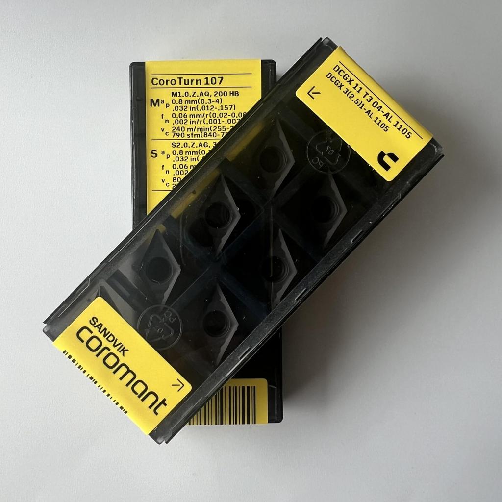 Sandvik / DCGX11T304-AL 1105 / Original Swedish Hard Alloy Blade 10 Pcs