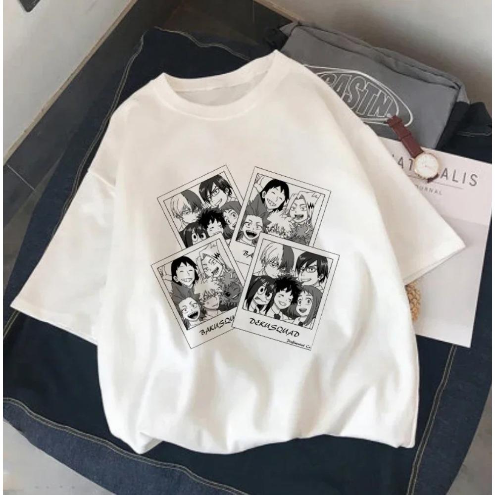 My Hero Academia Shoto Todoroki Manga Line Art T-Shirt, Unisex Anime Streetwear Tee, 100% Cotton Casual Short Sleeve Top