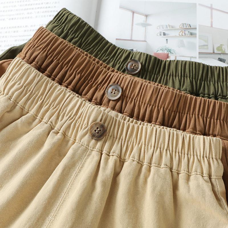 Spring and Autumn Boys New Korean Style Casual Woven Trousers