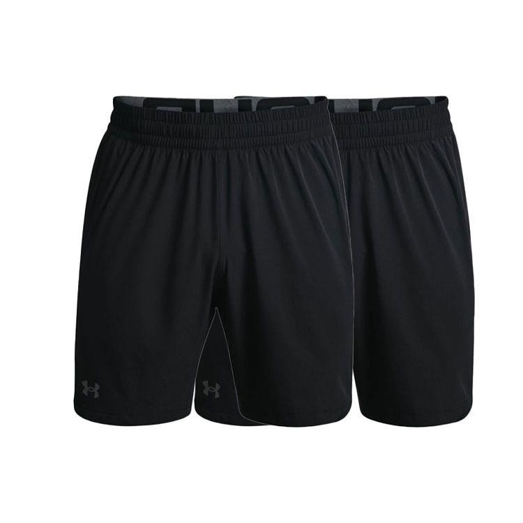 Under Armour Elevated 2.0 Logo Print Solid Sports Shorts Men Bottoms Black 1362289-001