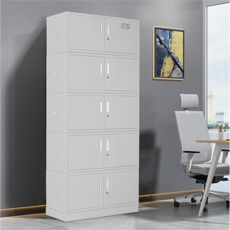 HDF Steel Office Cabinet with Lock (Top Unit)