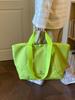 Lightweight Short-Distance Travel Tote: New Fashion Solid Color Handbag with Large Storage Capacity