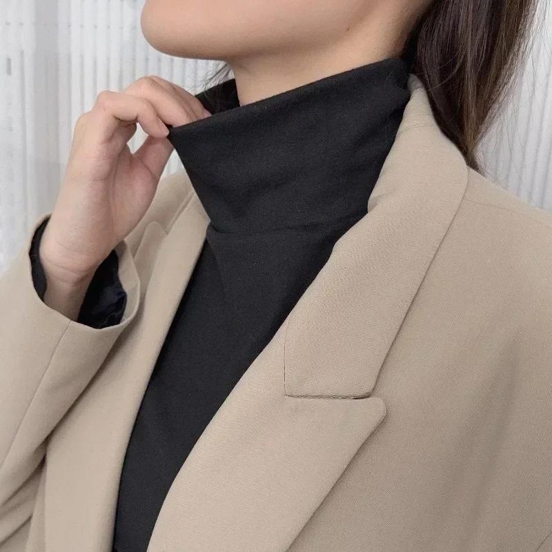 Velvet Fake Collar High Neck Fake Collar New Style of Neck Protection Warm Winter Resistant Collar Autumn Winter Neck Protection