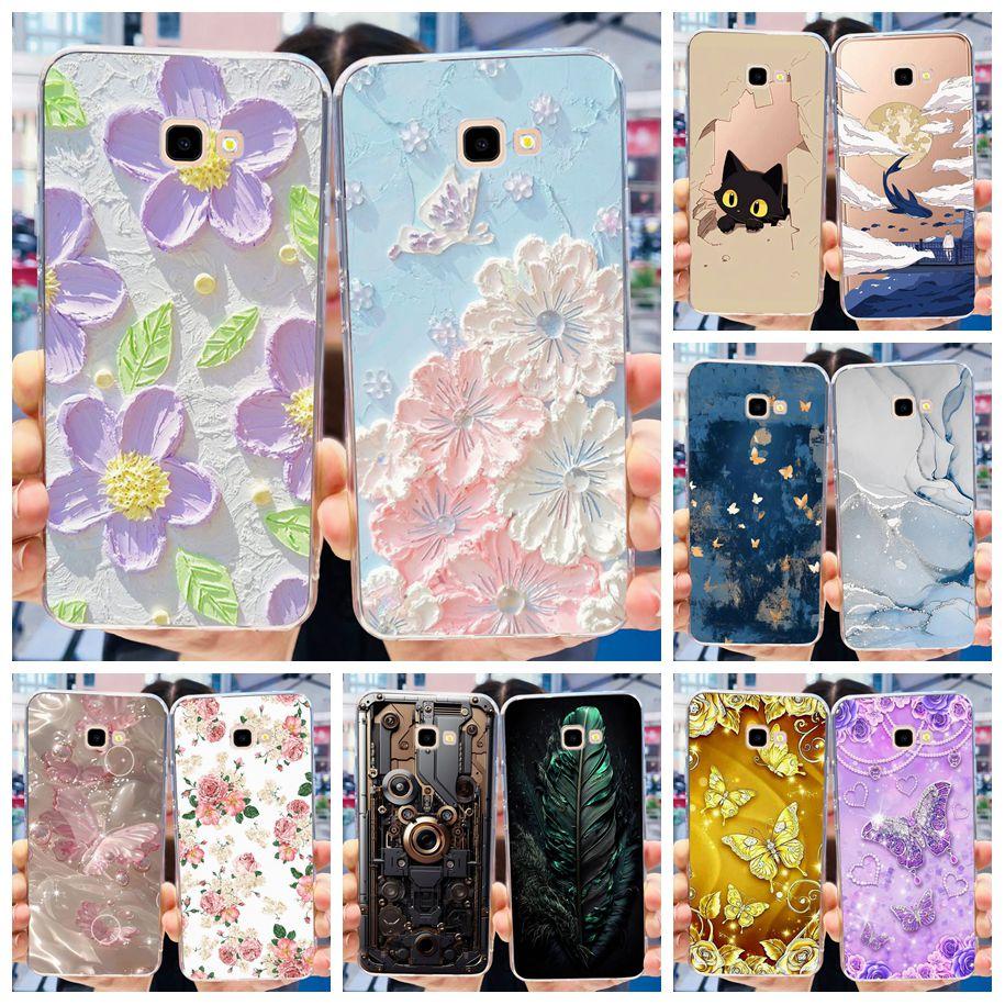 For Samsung Galaxy J4 Plus 2018 Phone Case Fashion Flower Soft Silicone Cover For Samsung J4 J 4 Plus 2018 J4+ J415F J4Plus Capa