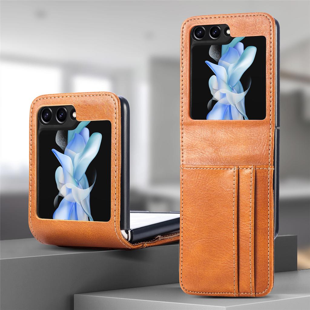 Wallet Function Case for Samsung Galaxy Z Flip7 Flip5 5G Flip6 Flip 5 7 6 Flip4 Flip3 Flip2 Flip 4 3 2 1 Card Holder Leather Bag