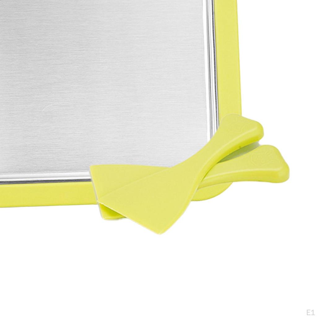 DIY Ice Cream Maker Durable for Home Anti Slip Bottom Stainless Steel Easy to Use Freezer Plate