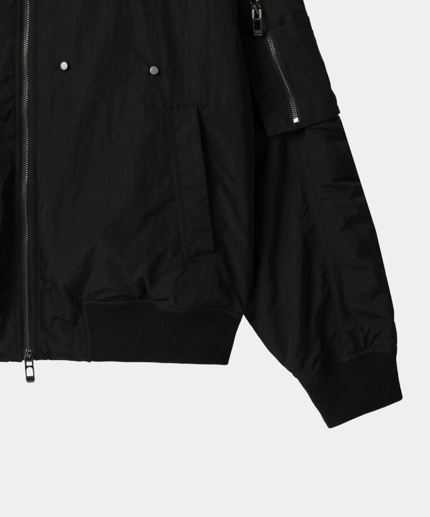 Maison Mined Detachable Pocket Ma-1 Black