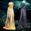 Costume Cosplay Props Witch Adult Halloween Wizard Hooded Cloak Robes Grim Reaper Cloak Party Coat